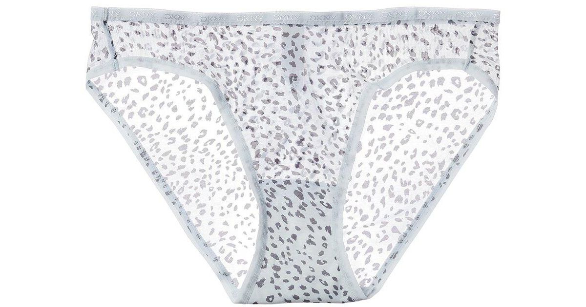 DKNY Synthetic Mesh Bikini in White Lyst