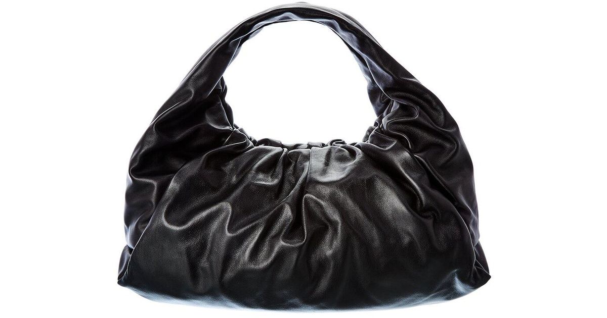 Bottega Veneta The Shoulder Leather Hobo Bag in Black - Lyst