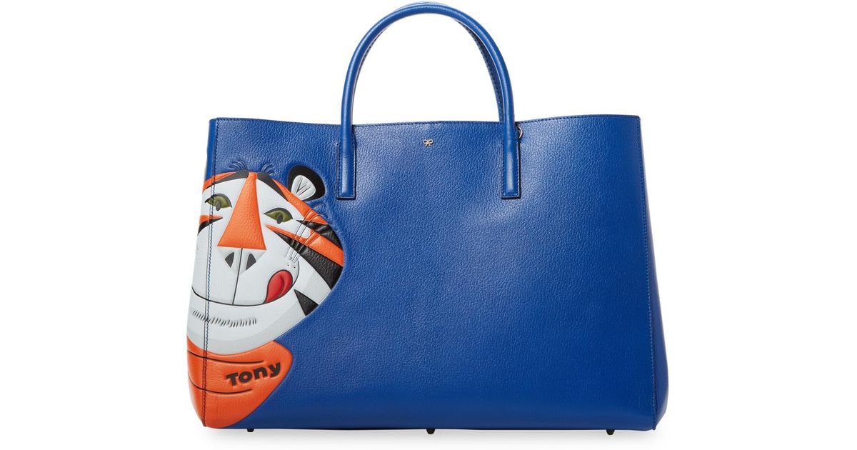 Anya Hindmarch Ebury Maxi Frosties Tote Bag in Blue Lyst