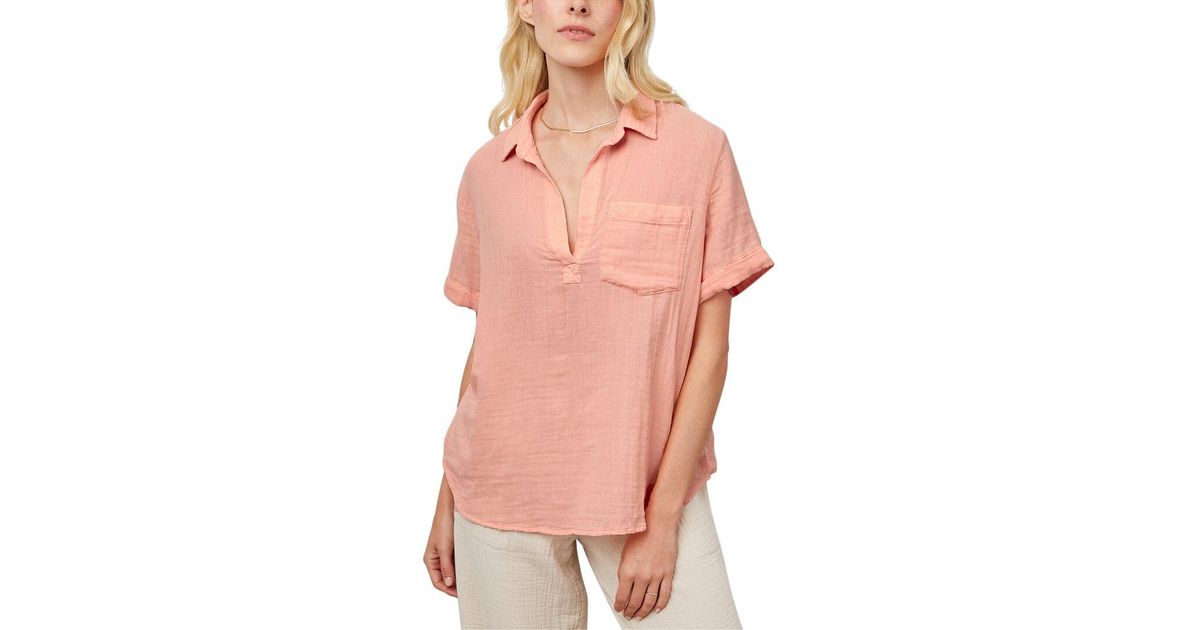 Rails Savannah Button Down Shirt in Pink | Lyst