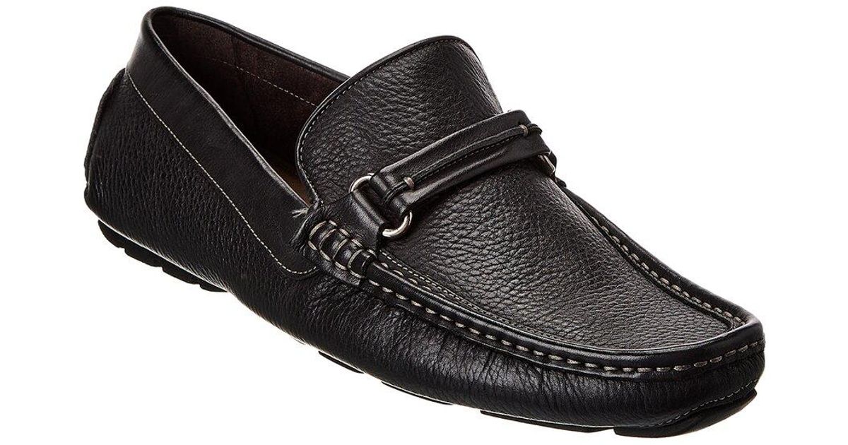 Donald J Pliner Donnie Leather Loafer in Black for Men | Lyst