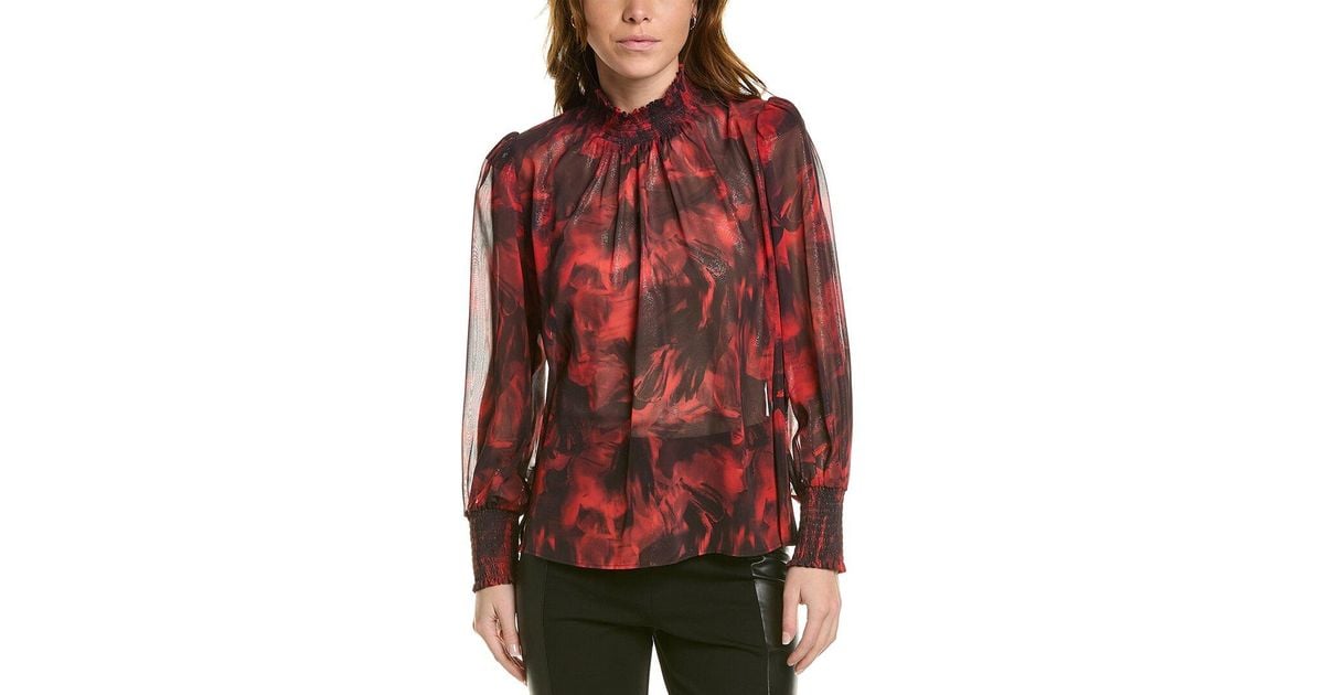 Bcbg sheer top on sale