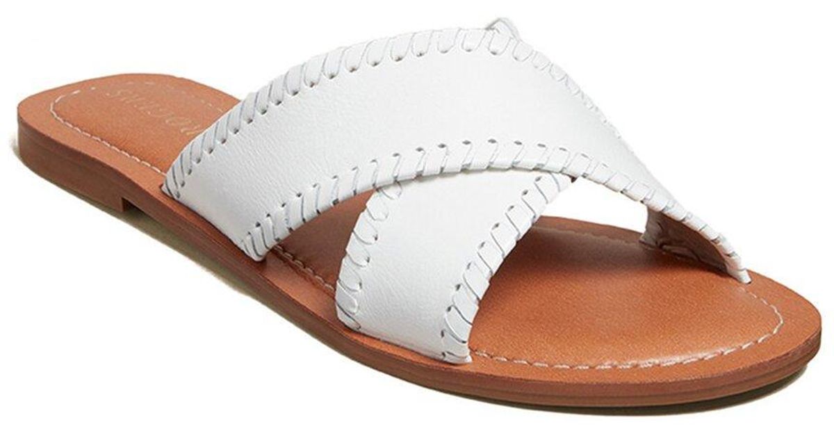 Jack Rogers Sloane X Band Leather Sandal in White Lyst