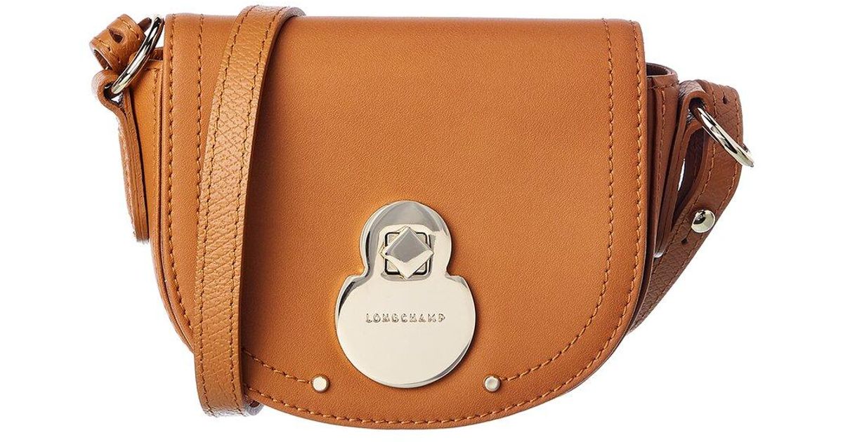 Longchamp Cavalcade Xs Leather Crossbody in Natural Lyst
