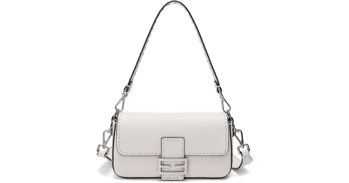 Tiffany & Fred Full-grain Leather Crossbody Shoulder Bag in Gray | Lyst