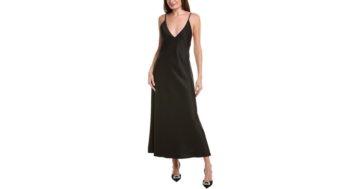 Leset Barb Backless Midi Dress in Black | Lyst UK