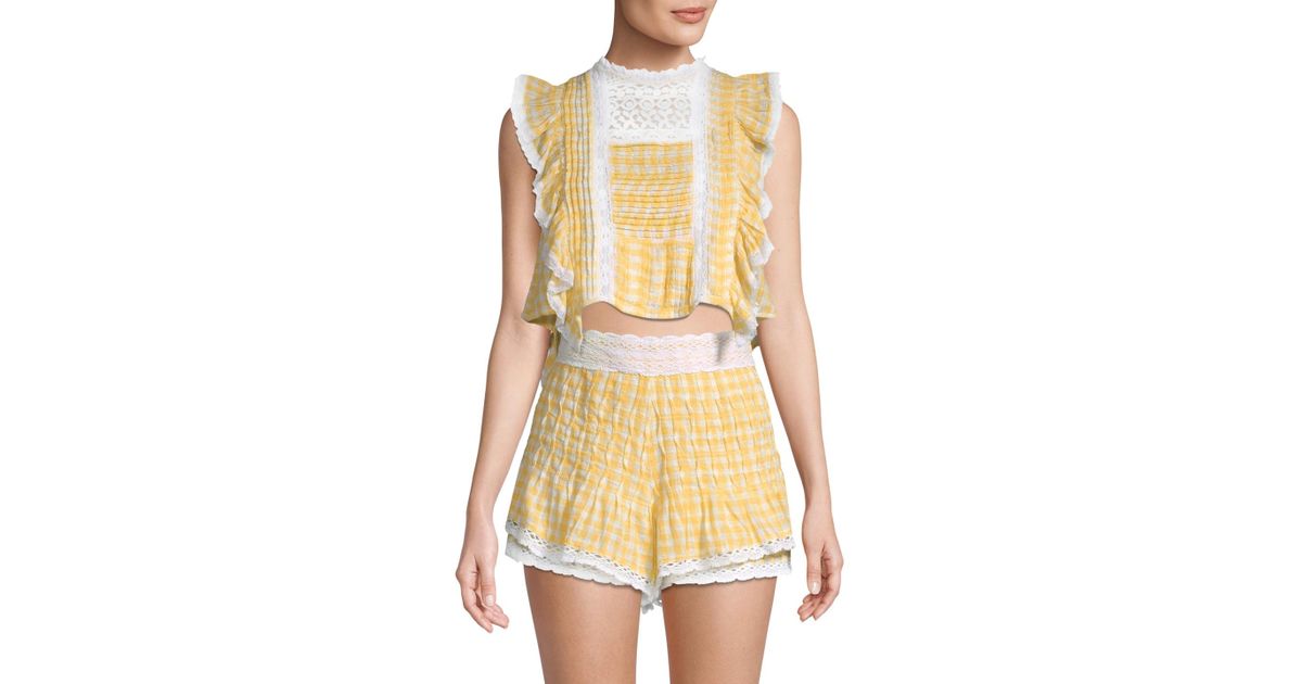 free people yellow top