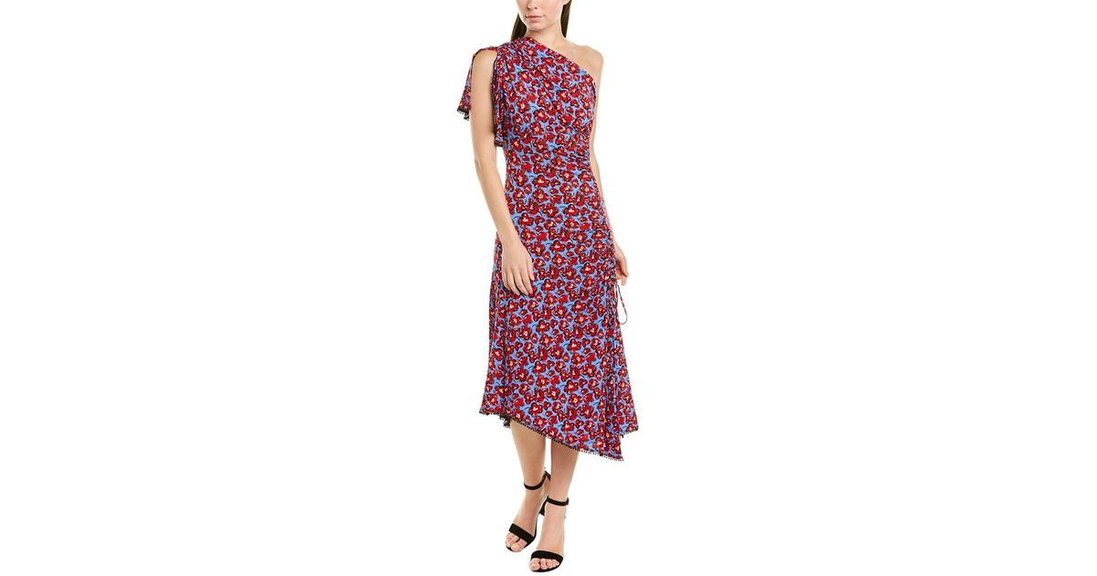 derek lam one shoulder dress
