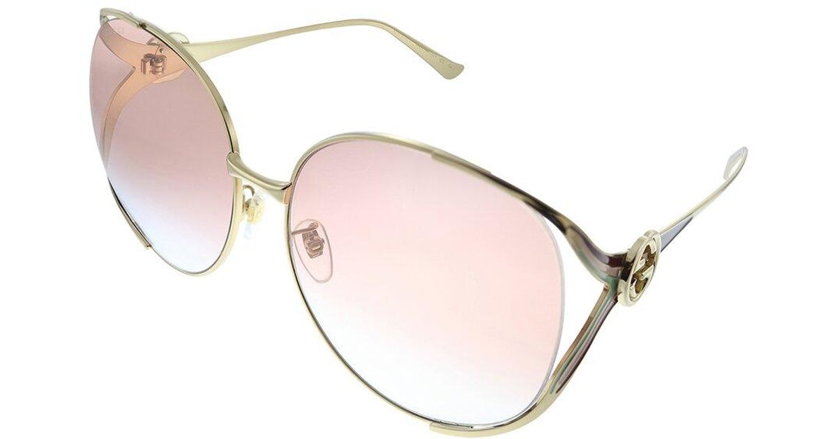 63mm open temple sunglasses gucci