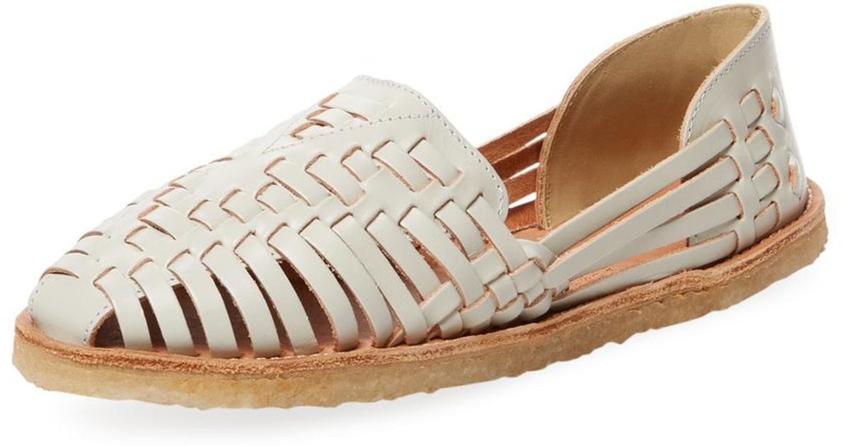 TOMS Mexico Leather Huarache Sandal - Lyst