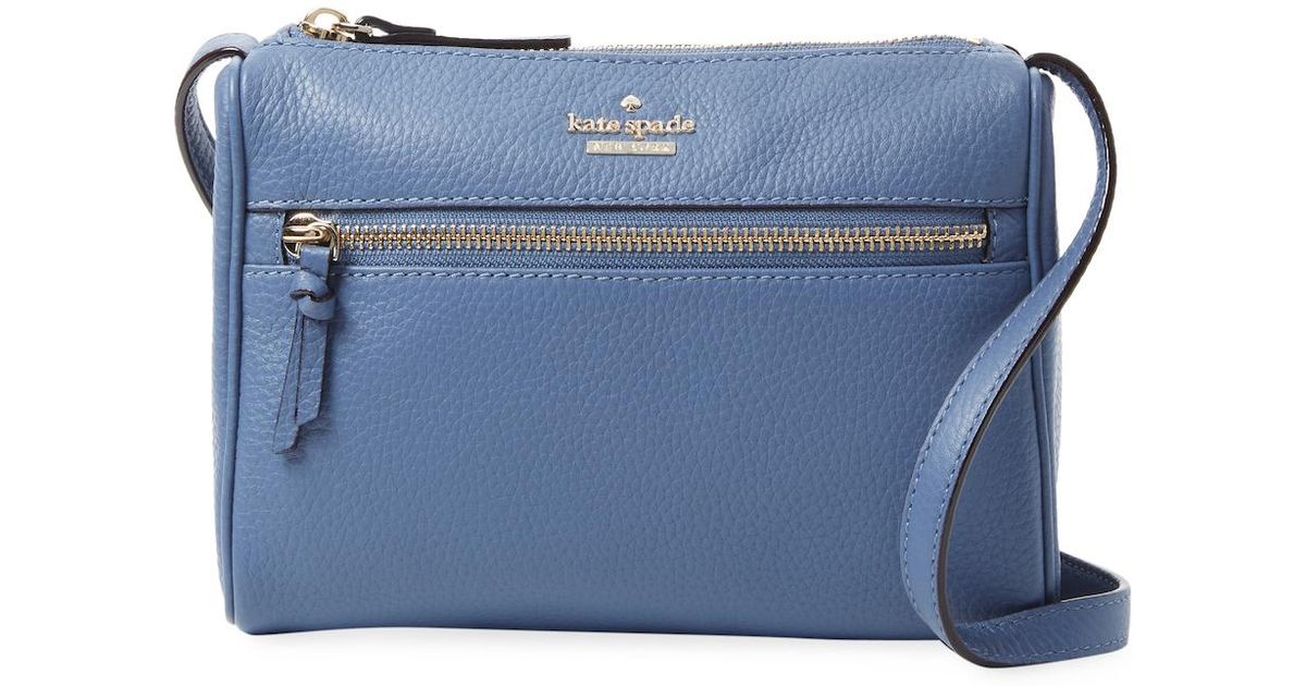 kate spade blue leather bag
