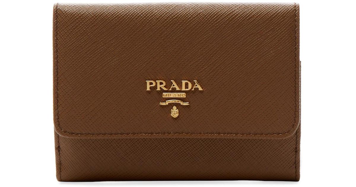 prada wallet brown leather, OFF 73%,www.amarkotarim.com.tr