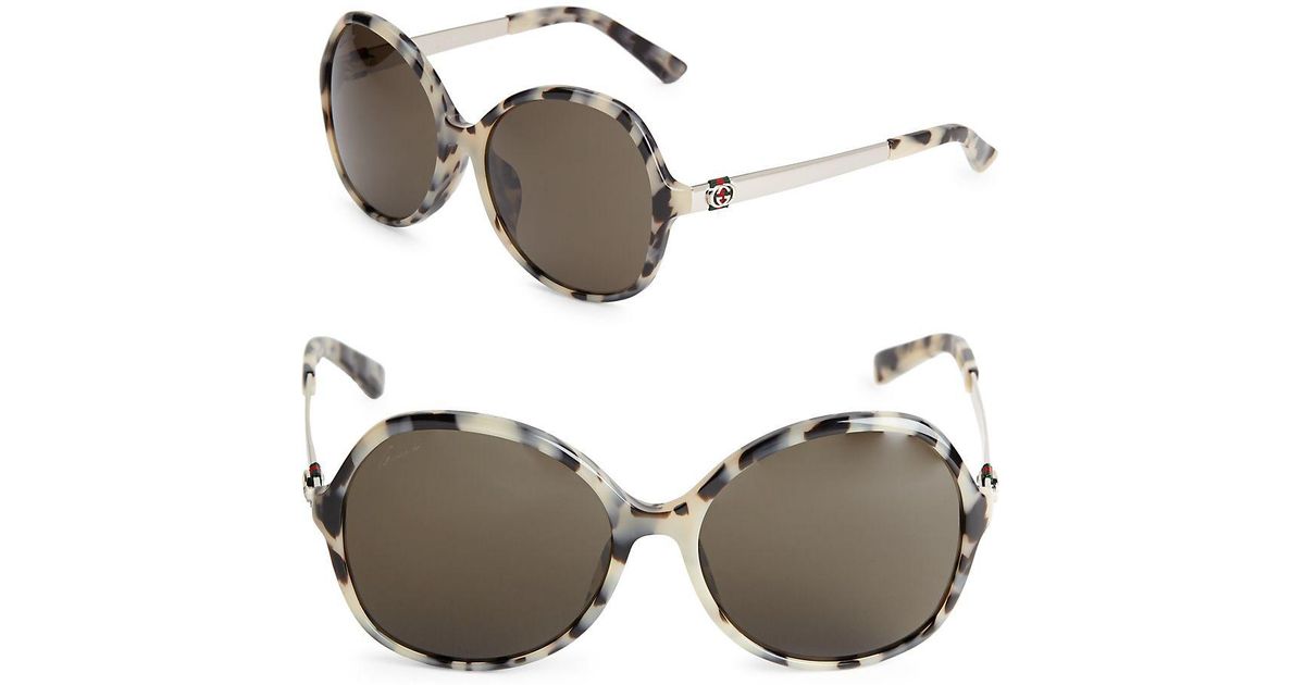 gucci 50mm round sunglasses