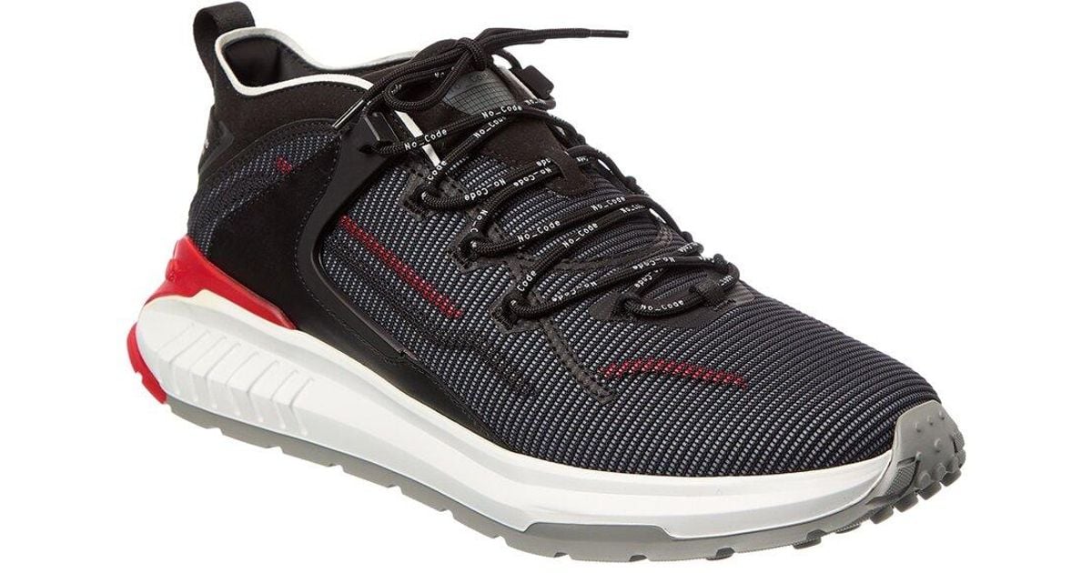 Tod's Allacciata Running No_Code Sneaker in Black for Men | Lyst