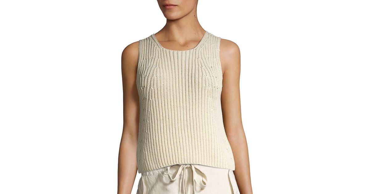 chunky knit tank