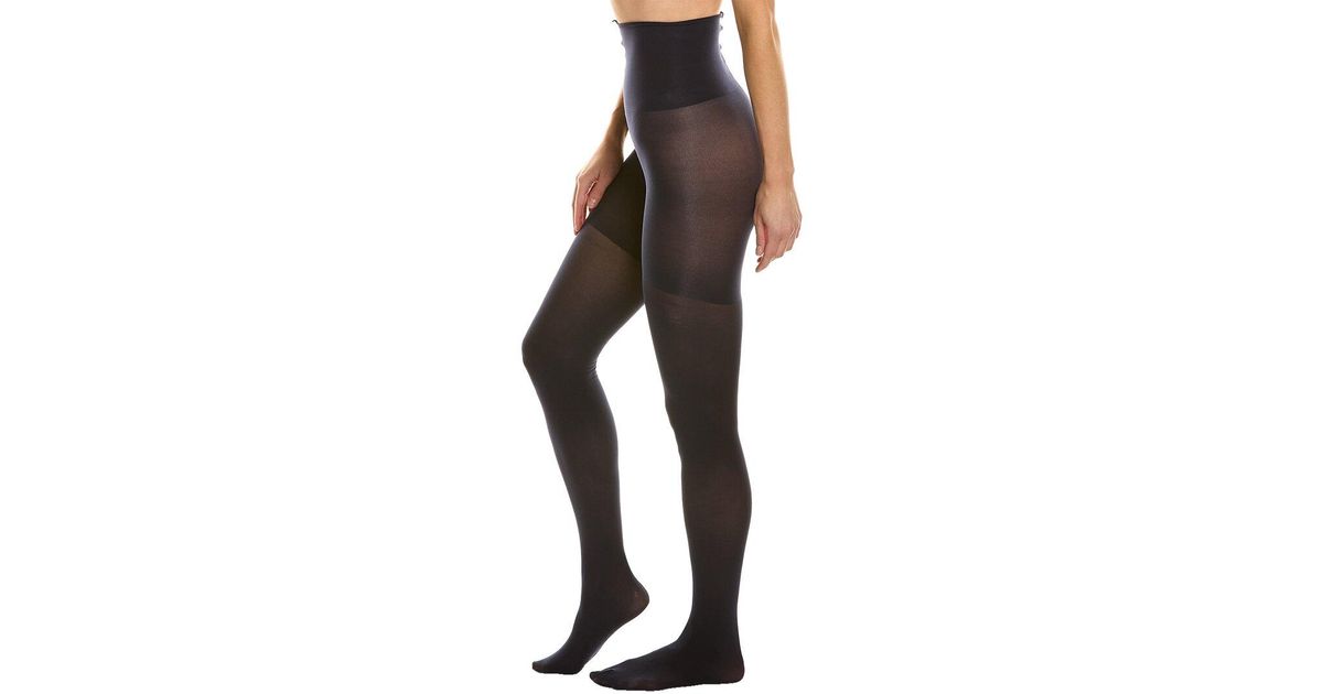 Hue Women's Super Opaque Tights with Control Top, Navy, 1 