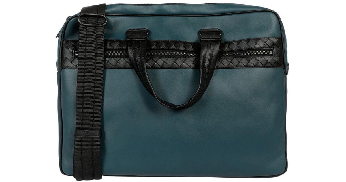 Bottega Top Handle Nylon Briefcase in Black for Men Lyst