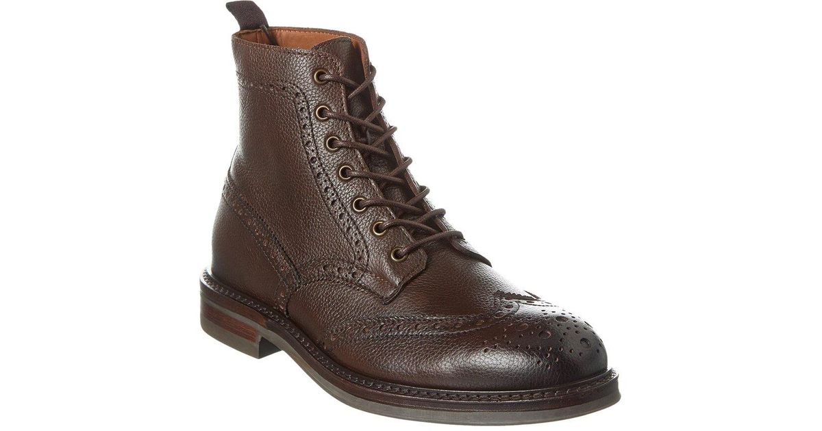 Aquatalia Savino Weatherproof Leather Boot in Brown for Men Lyst