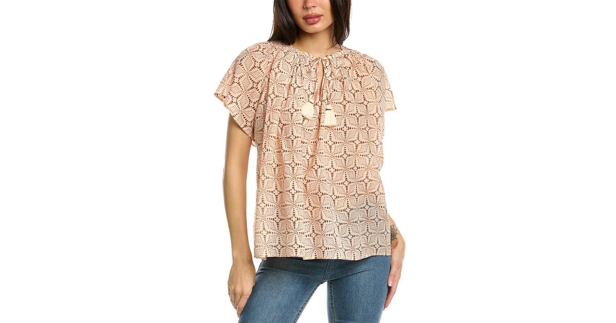 Vanessa Bruno Blouse in Natural | Lyst
