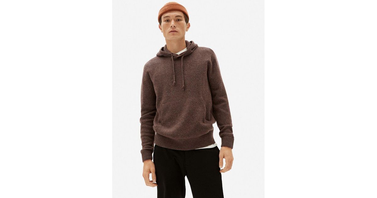 Everlane The Felted Merino Hoodie in Brown for Men Lyst Australia