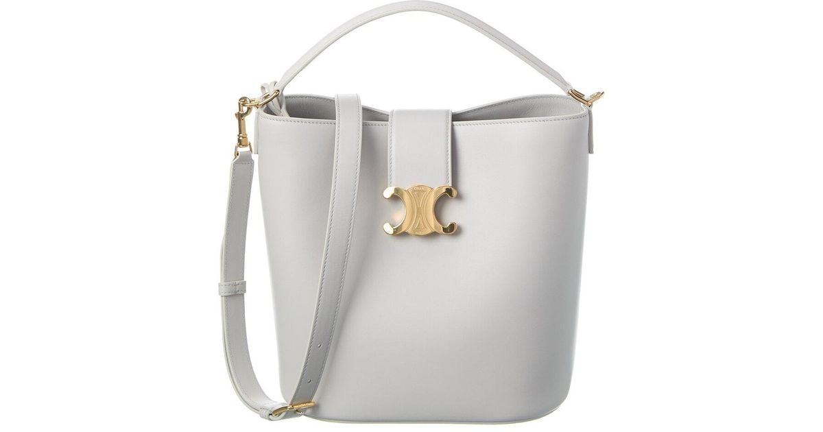 【CELINE】MEDIUM LOUISE BUCKET BAG MEDIUM BUCKET LOUISE IN SMOOTH CALFSKIN - BLACK | CELINE