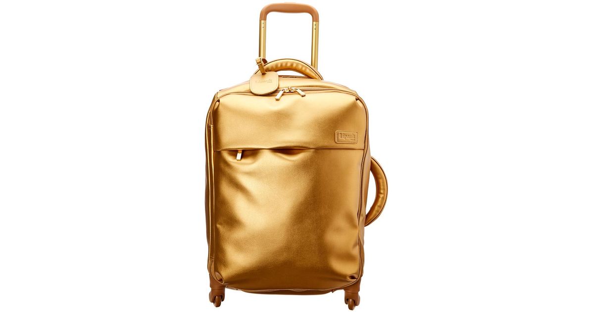 lipault gold luggage
