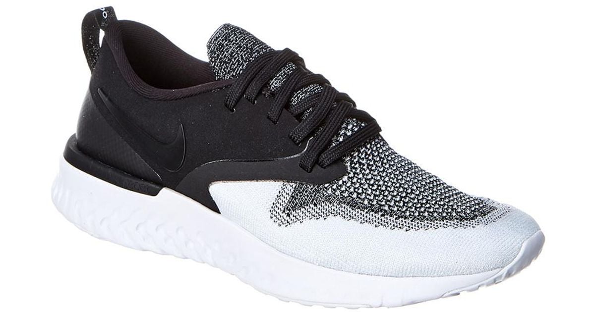 Nike Odyssey React 2 Flyknit Running Shoe in Black - Save 51% - Lyst