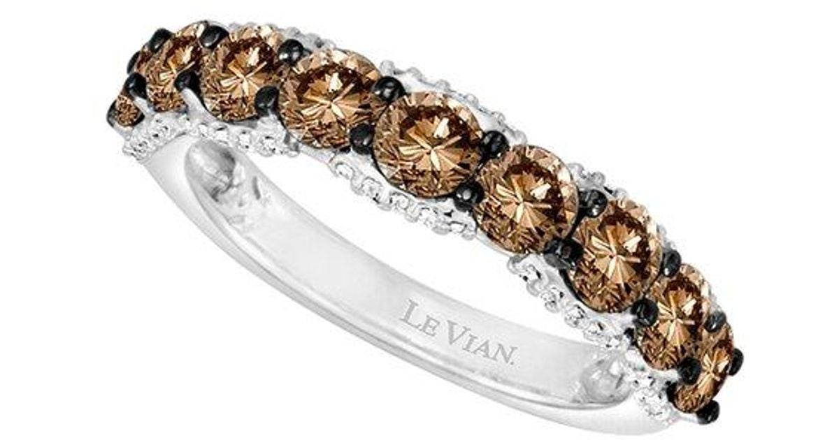 Le Vian ® Chocolate Diamond Band 14k 1.79 Ct. Tw. Diamond Halfeternity Ring in Metallic Lyst