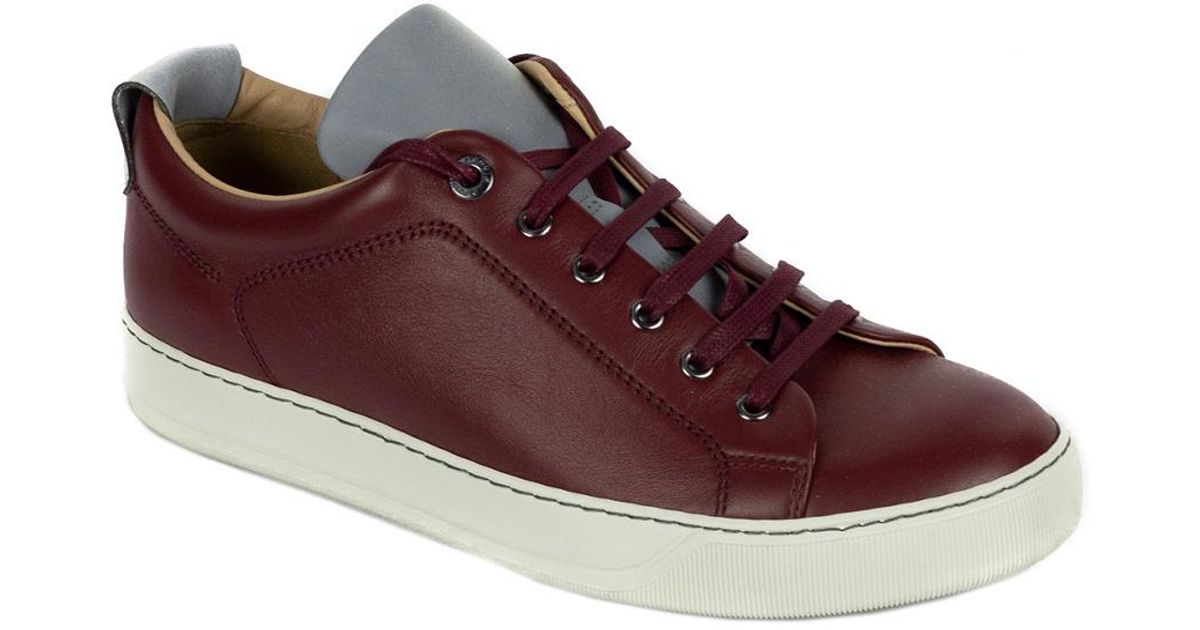 red lanvin sneakers