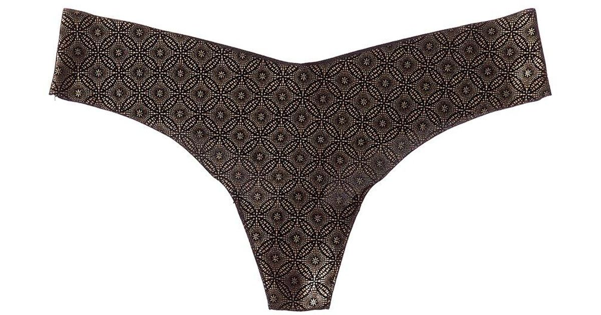 Commando Synthetic ? Panty Patrol Ornament Thong in Gray - Lyst