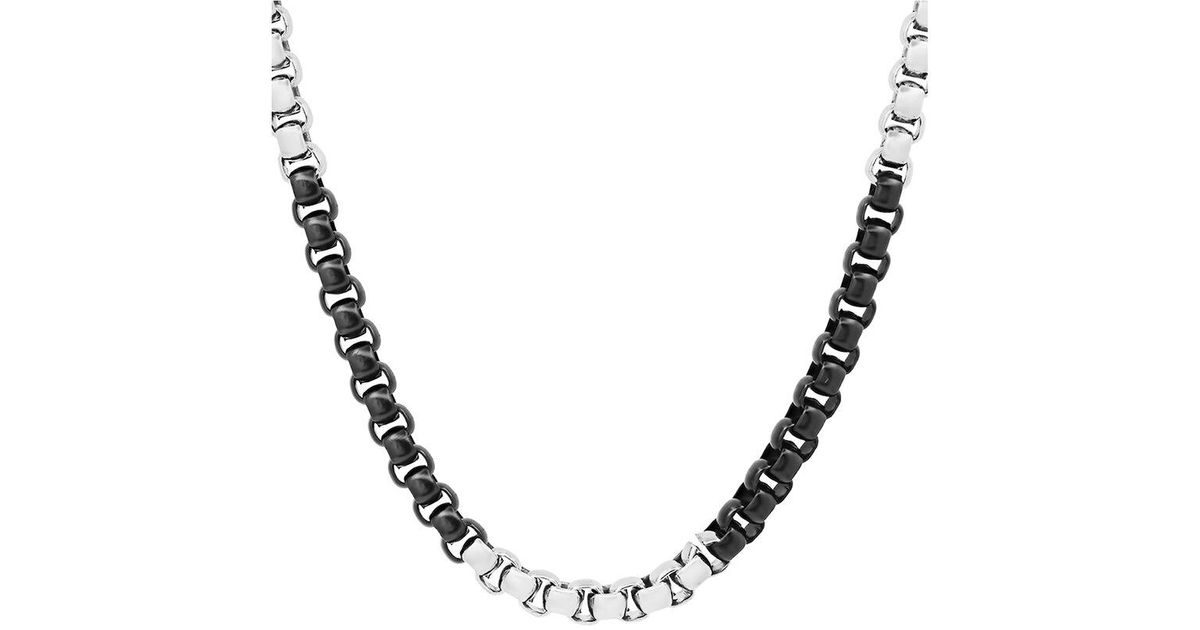 Anthony Jacobs Stainless Steel Necklace in Metallic for Men Lyst