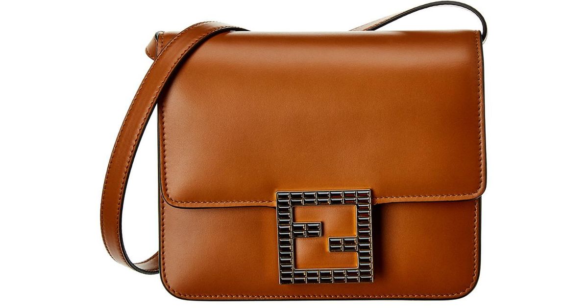 fendi fab leather crossbody bag