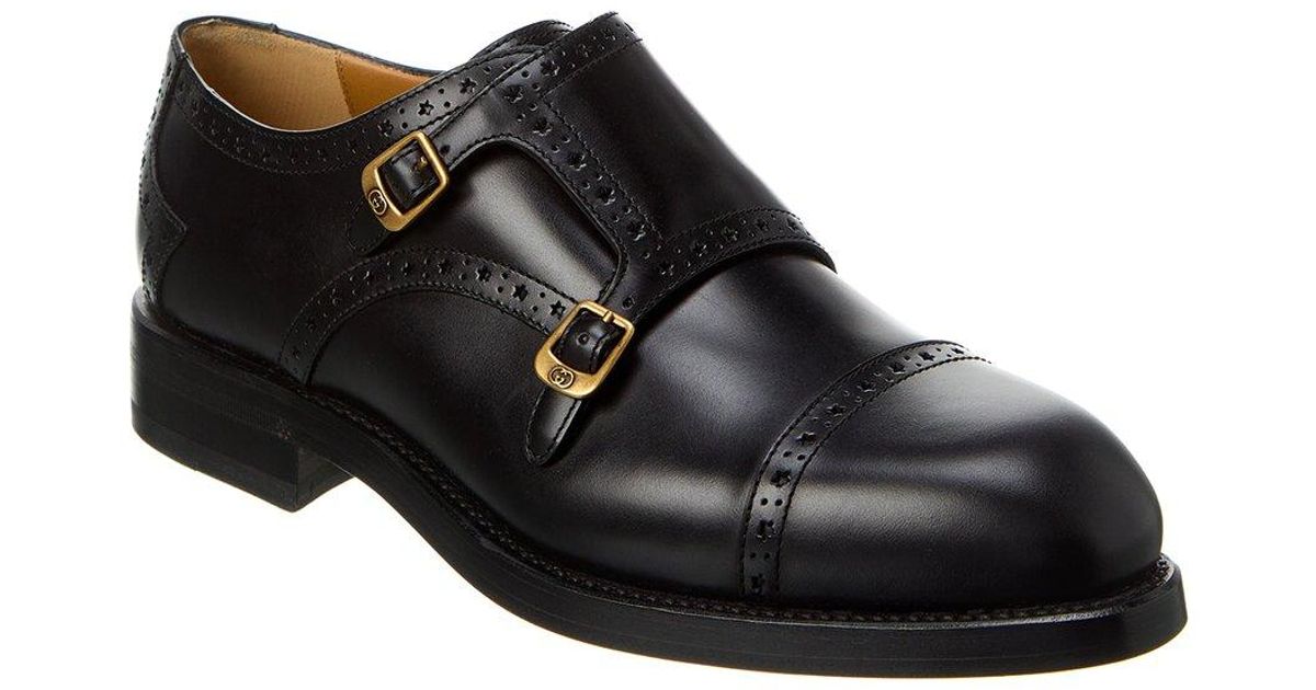 gucci-Black-Monk-Strap-Leather  display picture 3