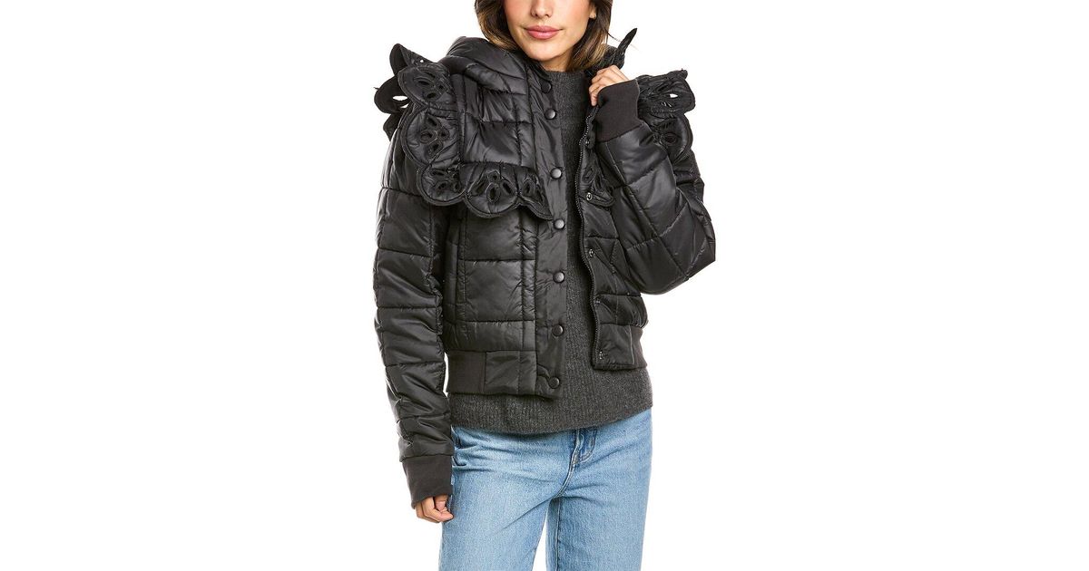 Sea Quilted Jacket in Black Lyst UK
