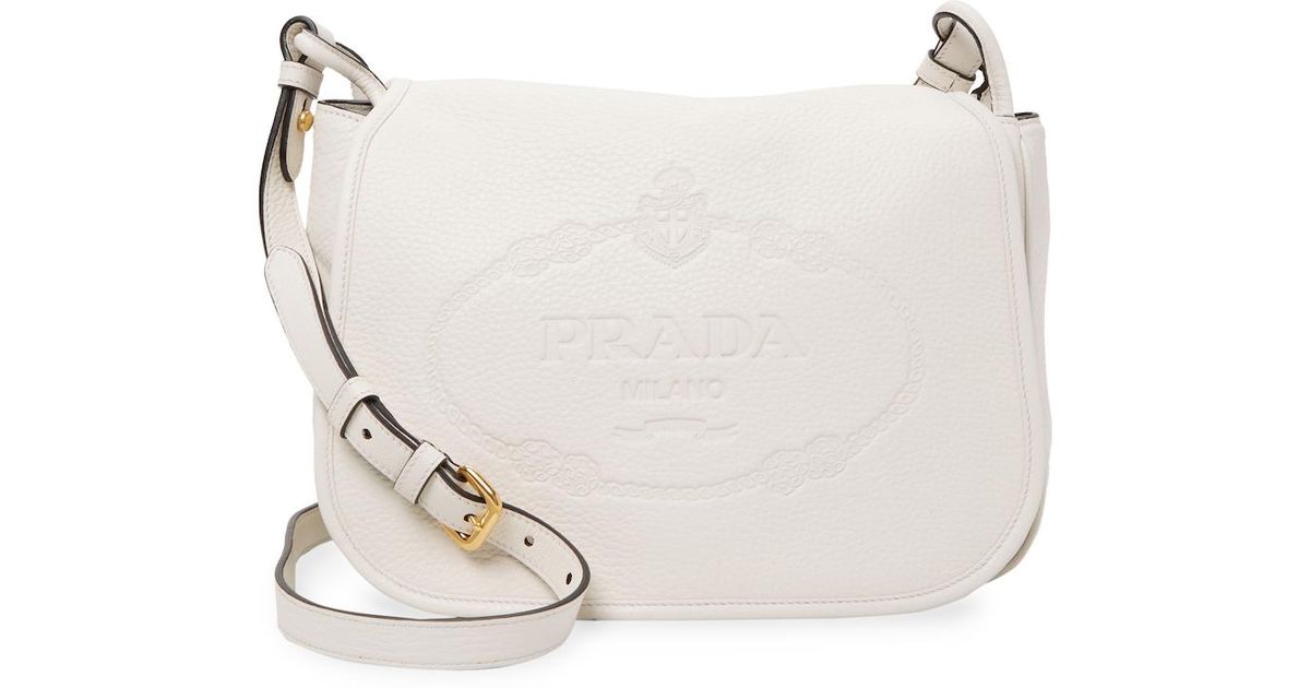 prada embossed leather bag