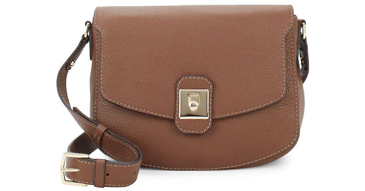 Furla Jo M Leather Crossbody Bag in Brown | Lyst