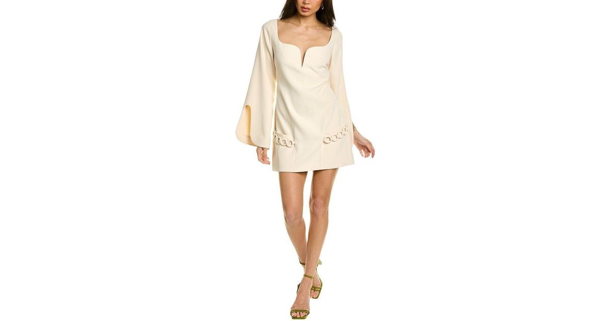 Alexis Azize Mini Dress in Natural | Lyst