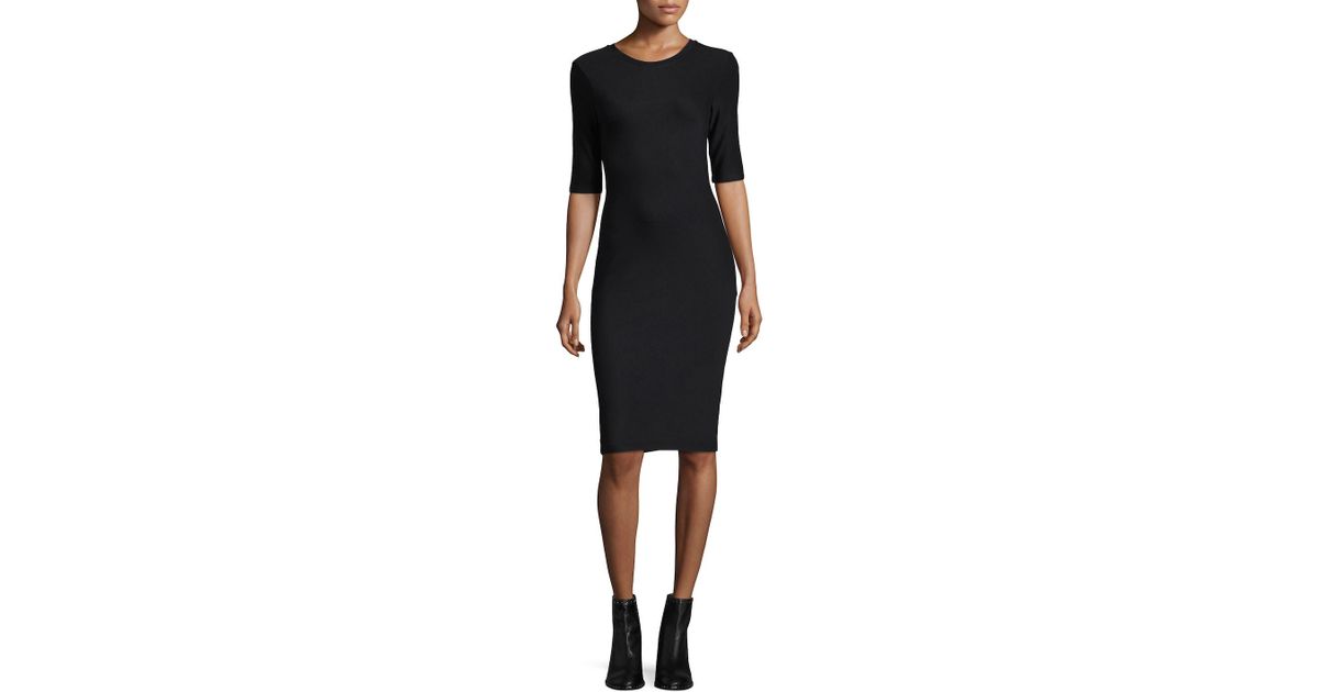 armani exchange black dress