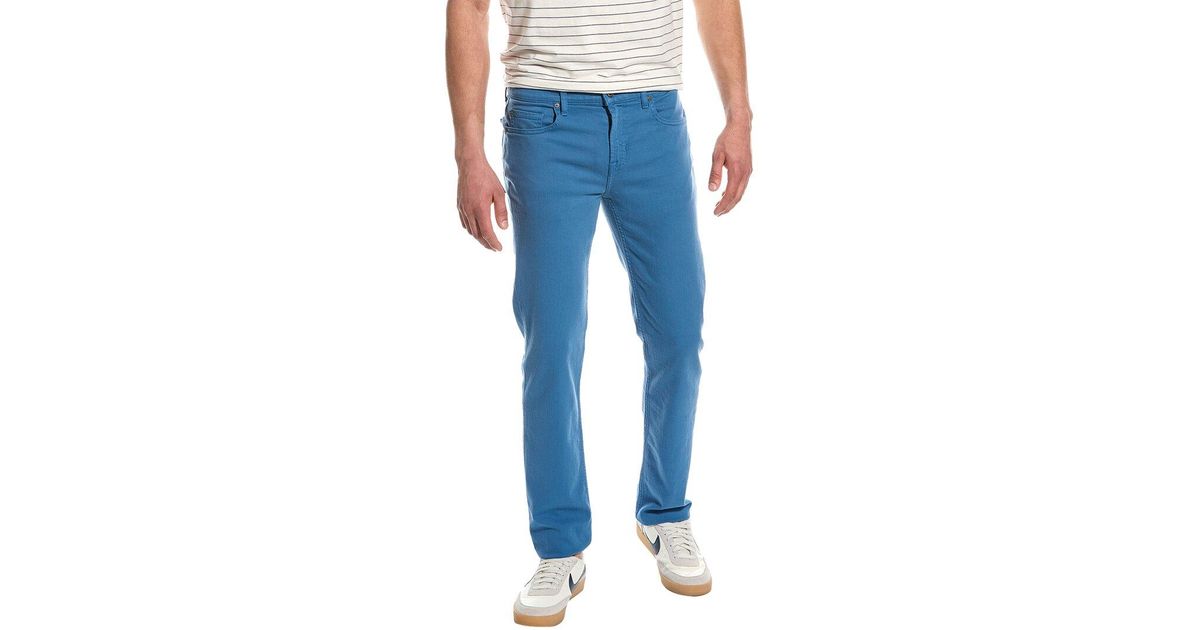 7 For All Mankind Stampd Captain's Blue Straight Jean for Men | Lyst