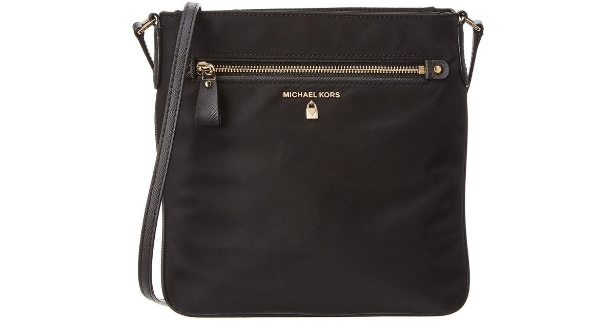 Michael Kors Synthetic Michael Kelsey Nylon Crossbody in Black Lyst UK