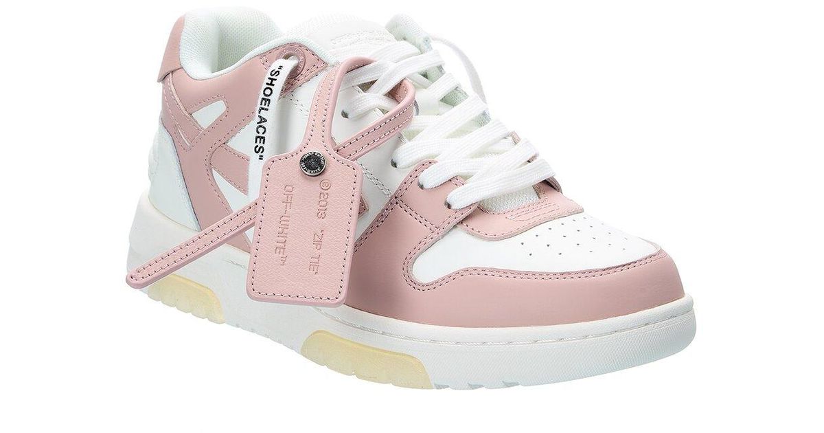 Off-White c/o Virgil Abloh Out Of Office Leather Sneaker in Pink | Lyst ...