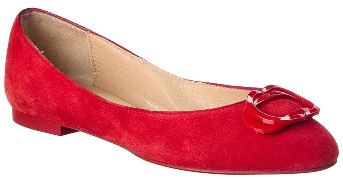stuart weitzman adeliza suede flat