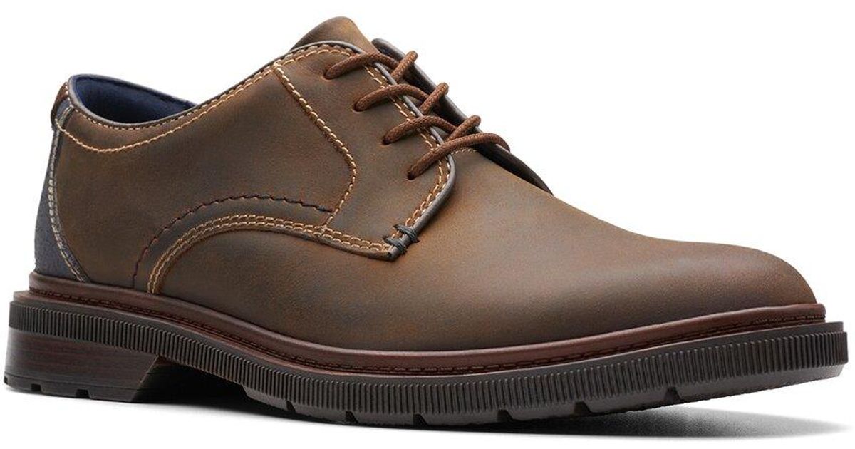 Clarks Burchill Oxford in Brown for Men | Lyst UK