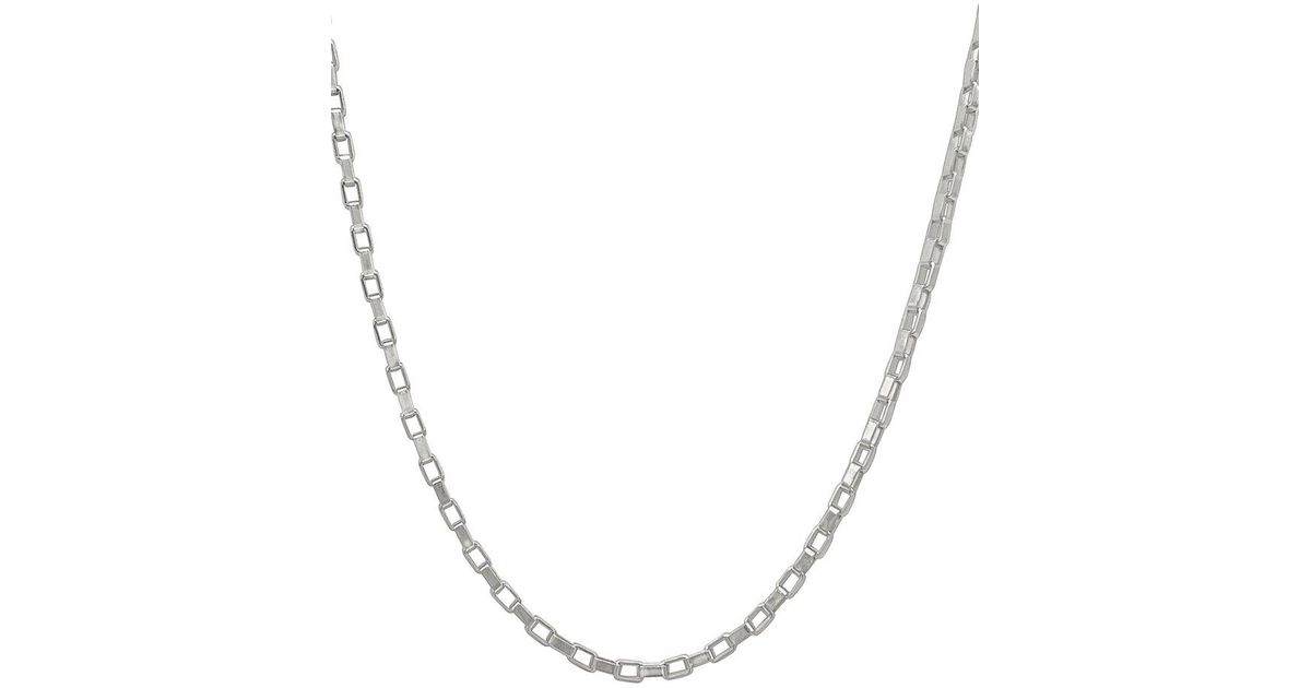 Adornia Stainless Steel Cable Chain Necklace in Metallic for Men | Lyst