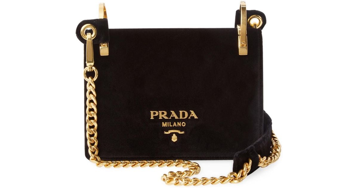 prada black chain bag