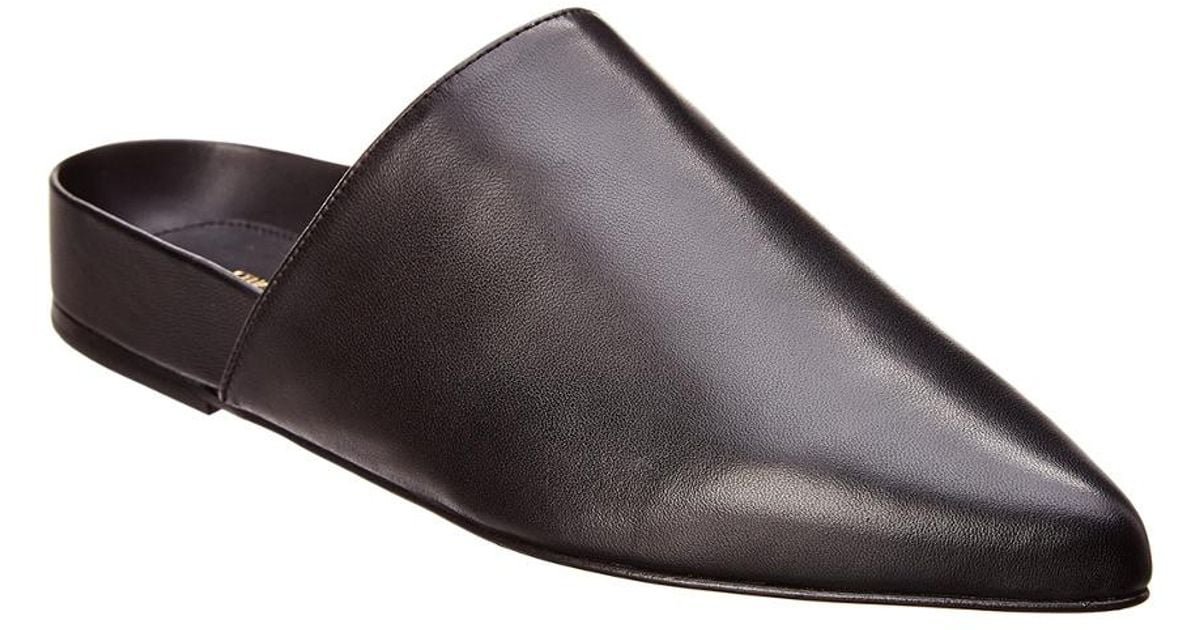 stuart weitzman studio leather slide