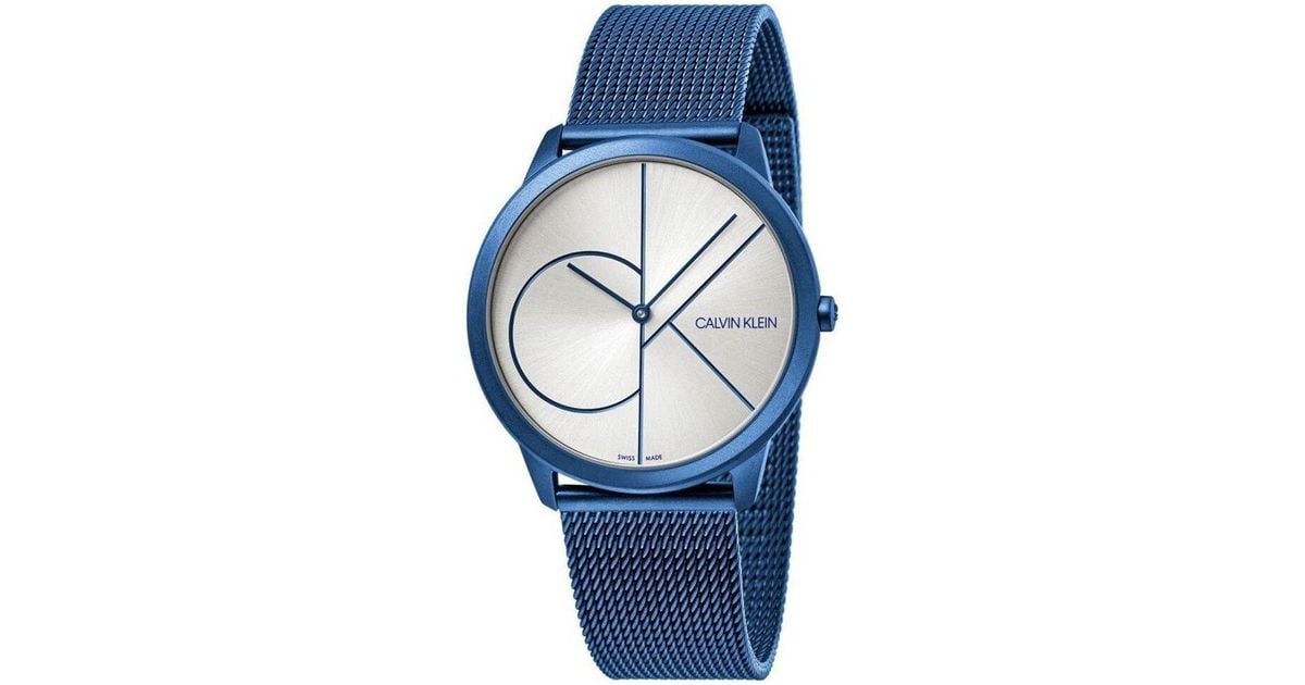 Vakantie Waardeloos ik ben verdwaald Calvin Klein Minimal Watch in Blue for Men | Lyst