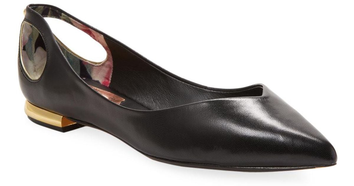 ted baker london dabih leather cutout flat
