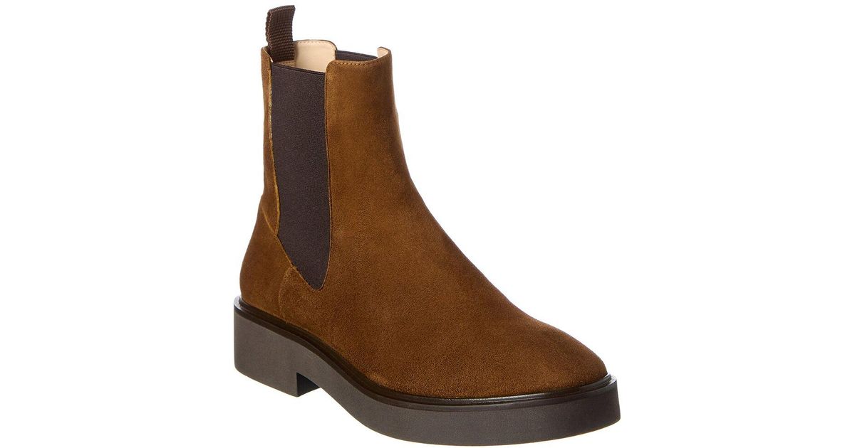 stuart weitzman henley suede combat boot