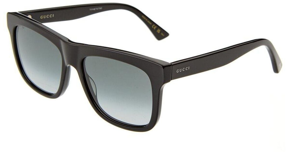 - ? - New AUTHENTIC Unisex Gg0158sn 54mm Sunglasses Gucci Black Plastic Square Sunglasses GG0158SN 54mm main image 4